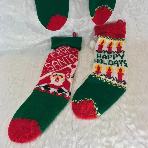 4 - Knit Reindeer Stockings 2 Assorted styles - Picture 7 of 7